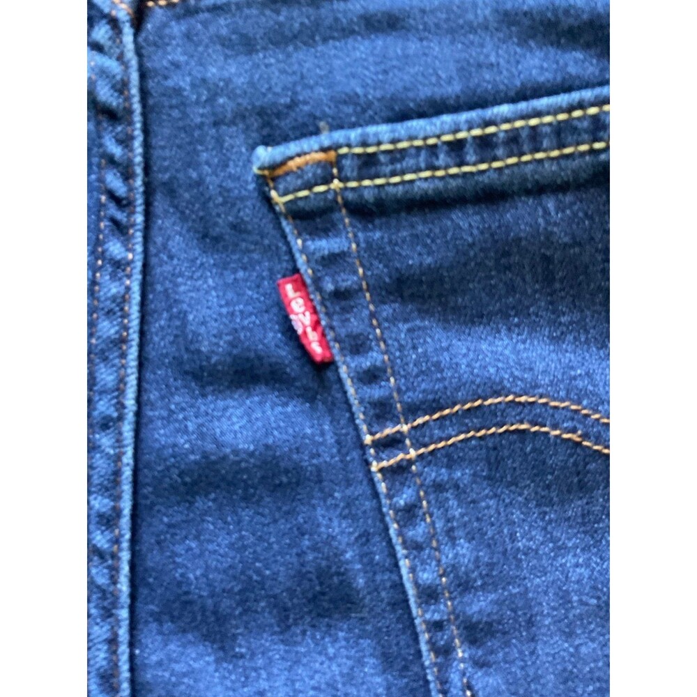 Levis Jeans Womens 27x32 Flare 726 Dark Wash High Rise Stretch Denim Boho Hippie - Picture 3 of 11